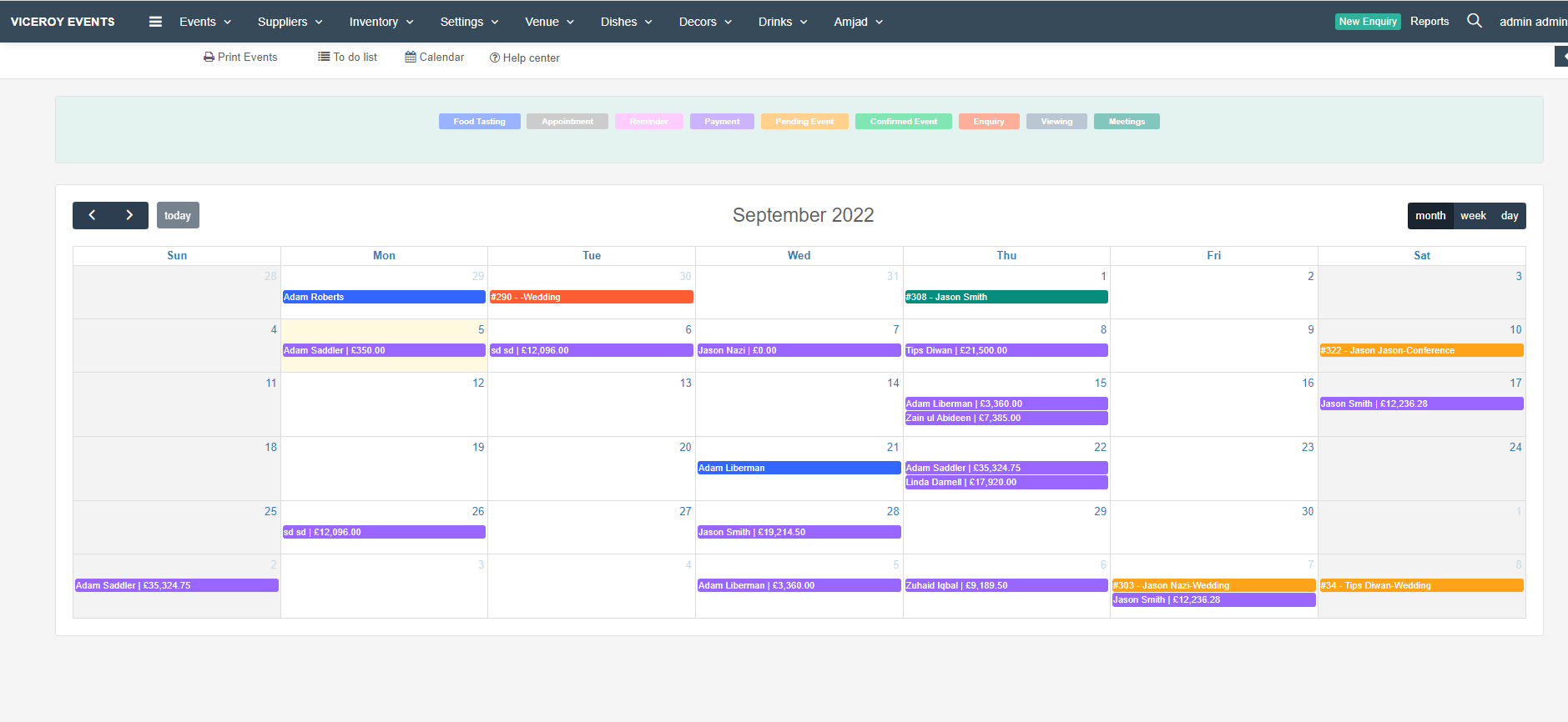 screenshot of Event Boss